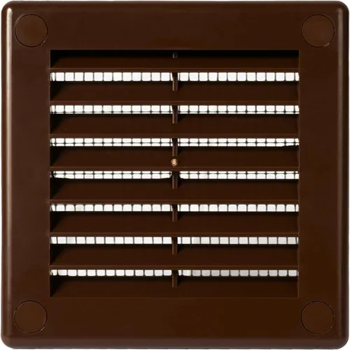 Vista 18 de Medida de apertura de 3'' x 3'' pulgadas / Rejilla externa de ventilación cuadrada blanca con malla protectora - Registro de plástico ligero Blanco