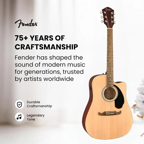 Vista 9 de Fender FA-125CE - Conjunto de guitarra electroacústica