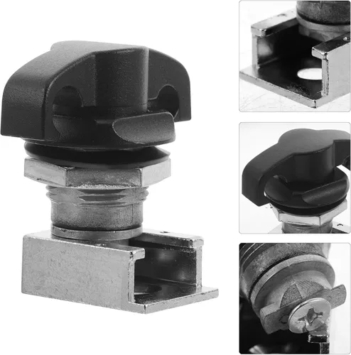 Vista 8 de Cabilock 2pcs Zinc Alloy T-Handle Locks with Base, Mechanical Cam Cabinet Latch Lock Set for Toolbox, Electrical Panel, Vehicle and Truck Equipment