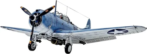 Vista 2 de Academy 12345 1/48 US Navy SBD-3 Dauntless, Operación Midway Modelo de plástico, color moldeado