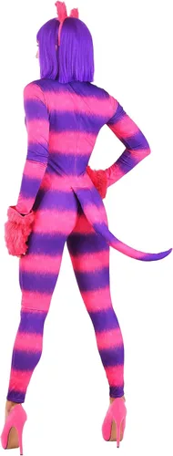 Vista 3 de FUN Costumes Body sexy de gato Cheshire para mujer