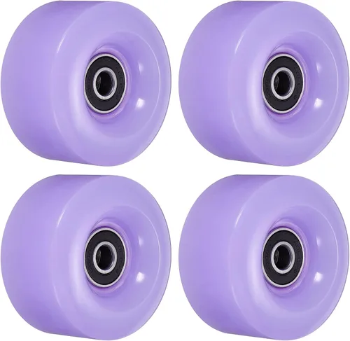 Vista 10 de PATIKIL Roller Skate Wheels with Bearings, Quad Skate Replacement for Double Row Skate Skateboards Indoor or Outdoor