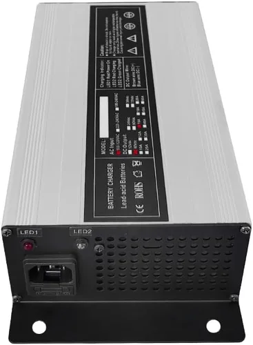 Vista 5 de Nuevo 48V 15A RXV Cargador de batería para carro de golf Ez-Go EZgo TXT con conector RXV 3 clavijas