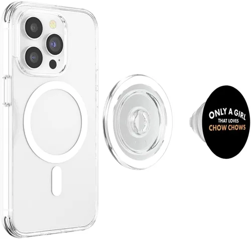 Vista 4 de Dog Only A Girl That Loves Chow Chow PopSockets MagSafe PopGrip for iPhone