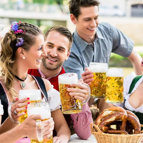 Vista 3 de Zhehao 2 tazas de cerveza jumbo de verano de 44 onzas, tazas grandes de vidrio con asa, tazas transparentes con hoyuelos a granel para jugo, café