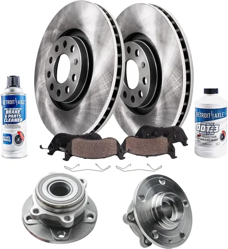 Vista 66 de Detroit Axle - 4 rotores de freno para Ford 1994-2004 Mustang, rotores de freno de disco delanteros y traseros 1995 1996 1997 1998 1999 2000 2001