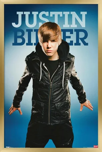 Vista 18 de Trends International Justin Bieber - Fly Wall Poster, 14.725" x 22.375", Barnwood Framed Version