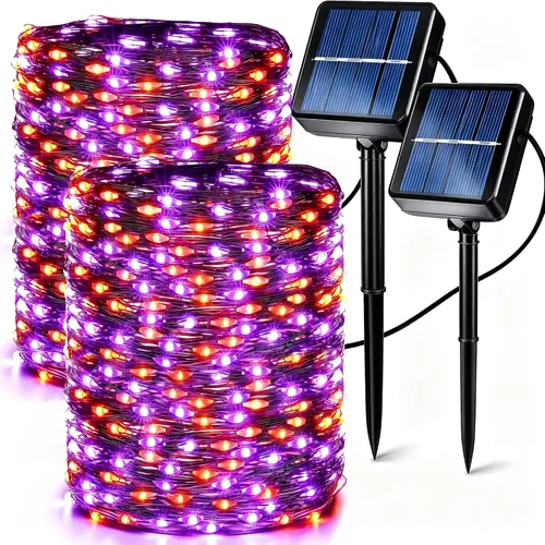 Vista 14 de Brizled - Guirnalda de luces solares, 33 pies, 100 luces LED para exteriores