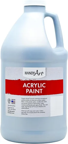 Vista 28 de Handy Art Pintura acrílica, juego de 12 colores, botellas de 16 onzas, acrílico líquido para estudiantes semibrillante, consistencia de flujo