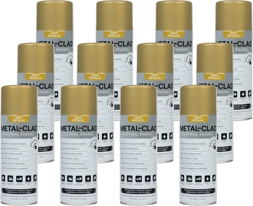 Vista 36 de Pinturas para la industria Esmalte industrial, Pintura en aerosol - Maquinaria de hierro de metal de acero - 1 lata (aluminio metálico) 9-S-1423