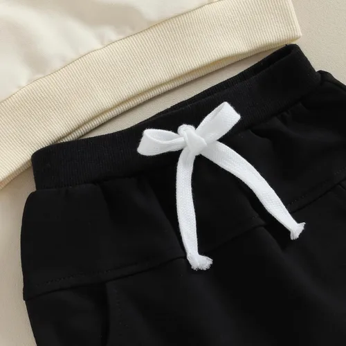 Vista 6 de Gueuusu Conjunto de 2 piezas de sudadera de manga larga para bebé niño y niño pequeño
