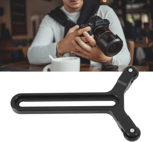 Vista 2 de Soporte de lente, marco de soporte de lente ajustable de 2 ruedas en forma de Y con ajuste vertical de 2.815 in, adecuado para DJI S y para sistema