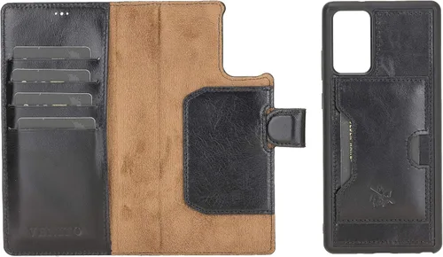 Vista 44 de Venito Florence - Funda de piel compatible con Samsung Galaxy S9, extra segura con bloqueo RFID, cartera desmontable para teléfono (gris decolorado)