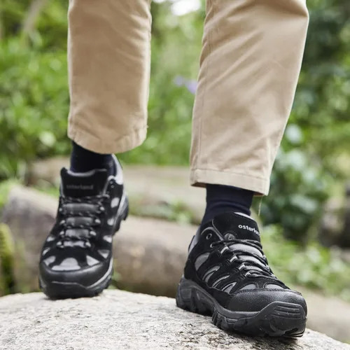 Vista 7 de Zapatos de senderismo para hombre, zapatos de senderismo para exteriores, zapatos de senderismo ligeros, impermeables, zapatos de senderismo