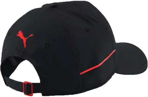 Vista 2 de PUMA Scuderia Ferrari - Sombrero de metal con correa ajustable, color negro, Negro