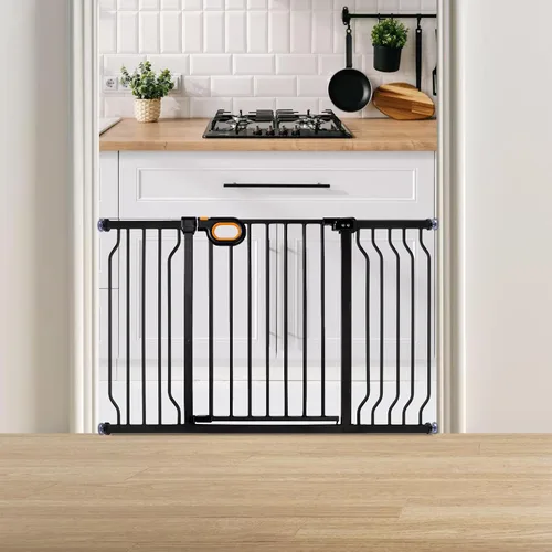 Vista 13 de owlie Pequeña puerta estrecha para bebé para escaleras, pasillos de 23.6-27.6 pulgadas de ancho, puerta de presión para niños, puerta para niños