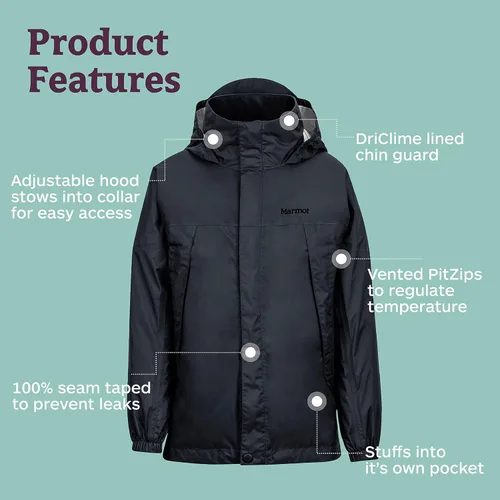 Vista 4 de Marmot Boy 's PrecipChaqueta para hombre