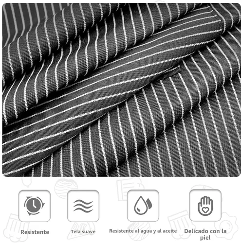 Vista 3 de Paquete de 2 delantales para mujer con bolsillos, delantal de cocina para hombres, delantal ajustable adecuado para chefs, camareros, horneado