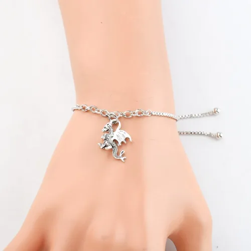 Vista 4 de Pulsera Dragon Wish Dragon Animal Lover Regalo Espíritu Dragón Animal Símbolo de Aventura Amistad Pulsera Tótem Dragón
