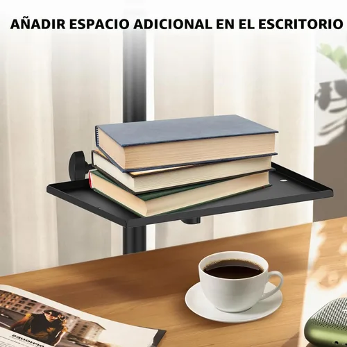 Vista 6 de Soporte de micrófono con abrazadera para soporte de micrófono, soporte de música para partitura de música para escenario, transmisión en vivo