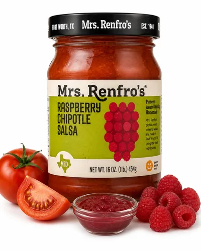 Vista 5 de Mrs. Renfro's Salsa de chipotle de frambuesa, 16 oz (paquete de 4)