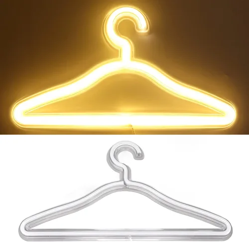 Vista 2 de Percha iluminada LED de neón para pared, perfecto para habitación, dormitorio, tienda, decoración festiva de pared