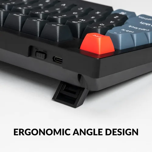 Vista 7 de Keychron V5 Wired Custom Mechanical Keyboard Knob Version, 96% Layout QMKVIA Programmable with Hot-swappable Keychron K Pro Red Switch Compatible