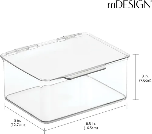 Vista 4 de mDesign – Organizador de escritorio de plástico para el hogar y la oficina
