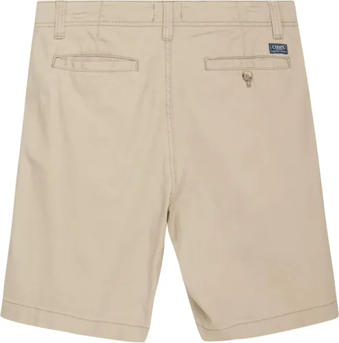 Vista 5 de Chaps Pantalones cortos para hombre - Pantalones cortos caqui de ajuste clásico - Parte delantera plana por encima de la rodilla Pantalones cortos