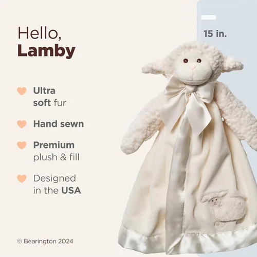 Vista 2 de Cobija Bearington para bebé, Lovey 15 pulgadas, 15