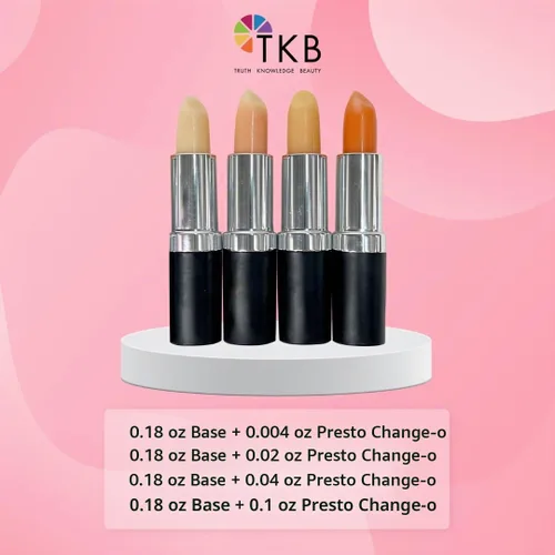 Vista 4 de TKB - Líquido labial Presto Change-o Magic Color Aditivo de color, color de labios único, transformación de labios, vegano, sin gluten ni crueldad