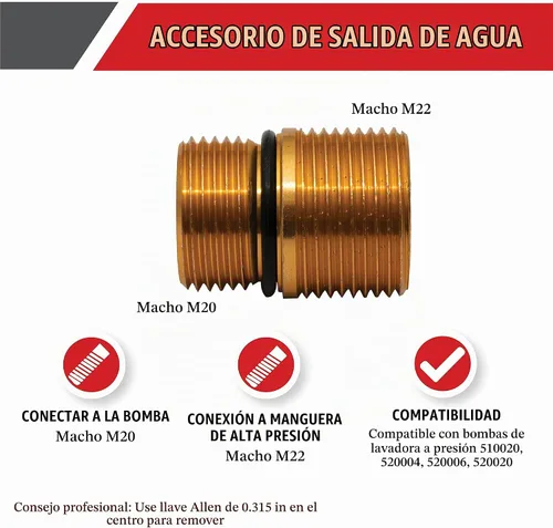 Vista 2 de Simpson Accesorio de agua Oulet para bombas de lavado a presión