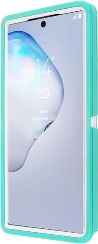 Vista 6 de AICase Funda para Galaxy Note 10, protección contra caídas de cuerpo completo, resistente, con protector de pantalla, a prueba de golpes, caídas