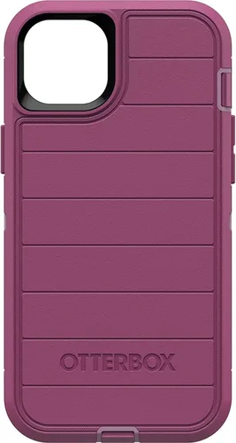 Vista 6 de OtterBox Funda para iPhone 15 Plus e iPhone 14 Plus (solamente) - Serie Defender - Negro - Solo funda - Sin protector de pantalla - Resistente