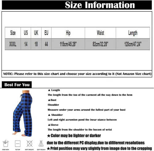Vista 7 de YUTANRAL Pantalones de pijama para mujer, holgados, de cintura alta, pierna ancha, cómodos, informales, modernos, estampados, con bolsillos