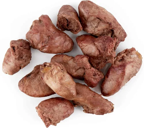 Vista 3 de Flourish Pets - Golosinas crudas liofilizadas para mascotas para perros (corazones de pollo, pequeño)