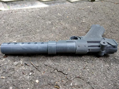 Vista 4 de Arma de pistola hecha a mano Jyn Erso A180 Blaster Prop Gun