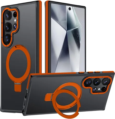 Vista 14 de Funda para Samsung Galaxy S24 Plus, soporte de anillo magnético ajustable [compatible con Magsafe], [protección a prueba de golpes de grado militar]