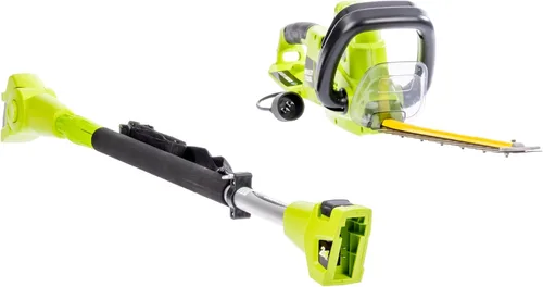 Vista 7 de Earthwise CVPH43018 - Cortasetos de Poste Convertible 2 en 1 de 4.5 amperios con cable, color verde