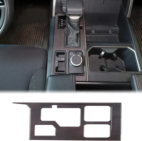 Vista 16 de Aunginsy Marco para panel de cambio de marchas con caja de almacenamiento Compatible con Toyota Tundra/Sequoia 2022-2024 2025 Protector contra
