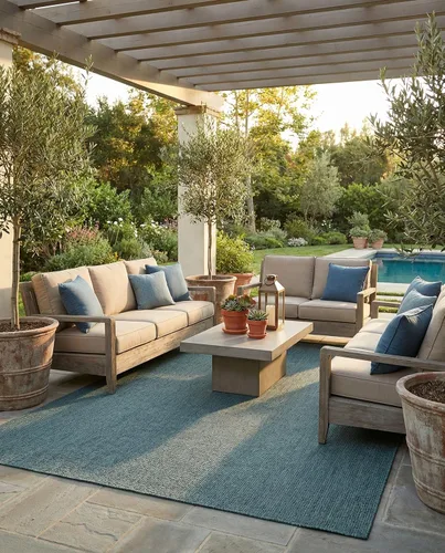 Vista 48 de Rugs.com Outdoor Solid Collection - Alfombra de pelo plano beige de 2 x 3 pulgadas, perfecta para entradas, cocinas, rincones de desayuno, piezas