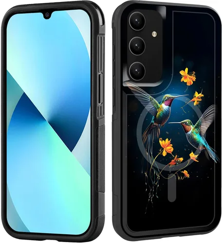 Vista 80 de Funda magnética para Galaxy A16 5G, [compatible con MagSafe] [protección contra caídas de grado militar] Funda resistente a prueba de golpes
