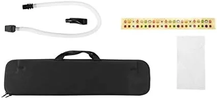 Vista 9 de Teclado de piano de boca melódica de 37 teclas con tubo de soplado y tubo de viento, instrumento musical para principiantes, incluye calcomanía