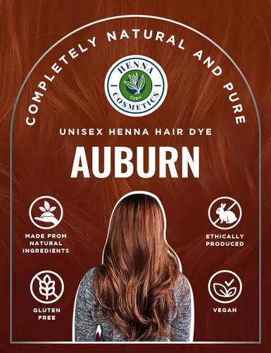 Vista 6 de Henna Cosmetics - Tinte para el cabello, color caoba, 3.53 onzas + 1.76 oz de henna gratis