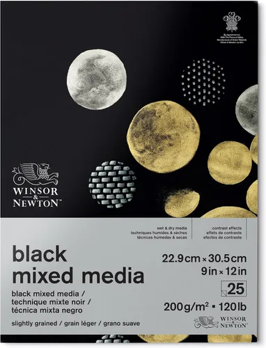 Vista 10 de Winsor & Newton Bloc de medios mixtos profesional, 7" x 10", 30 hojas, 250gsm, blanco