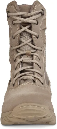 Vista 4 de WORKLAND 76201 - Botas tácticas militares para hombre botas de cuero completo del ejército botas de caza para hombre botas de trabajo de punta suave