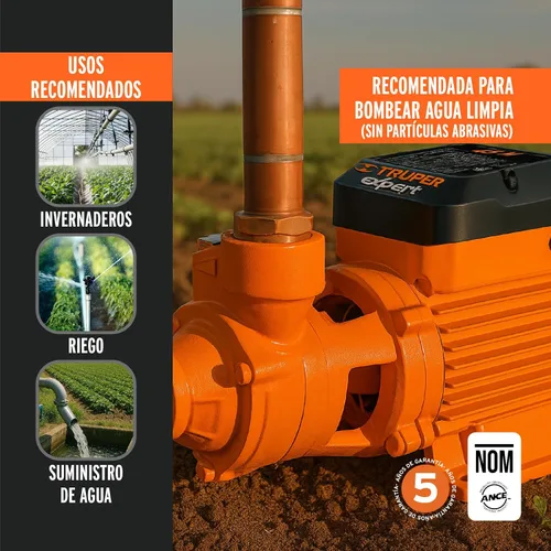 Vista 6 de Truper 10068 / BOAP-1/2 - Bomba de agua con impulsor periférico de 1/2 HP