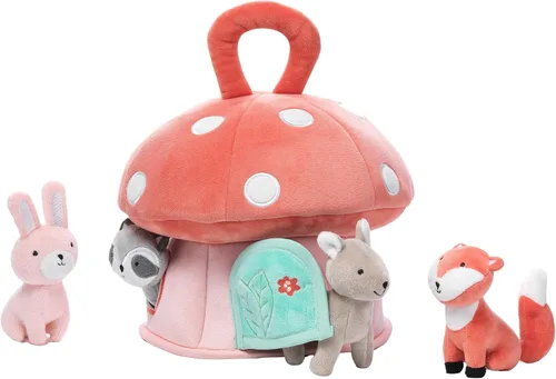 Vista 2 de Lambs & Ivy Casa de Setas de Peluche Interactiva con Juguetes de Animales de Peluche