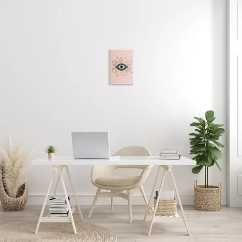 Vista 3 de Stupell Industries Grace Popp - Placa artística de pared «Evil Eye Glam», 10 x 15 pulgadas, fácil de colgar y resistente, fabricada en Estados Unidos