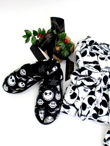 Vista 7 de The Nightmare Before Christmas Jack Sally - Pantuflas para mujer
